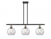  516-3I-BAB-G122-8 - Athens - 3 Light - 36 inch - Black Antique Brass - Cord hung - Island Light