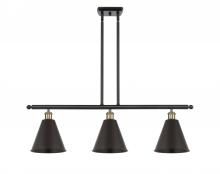  516-3I-BAB-MBC-8-BK - Berkshire - 3 Light - 36 inch - Black Antique Brass - Cord hung - Island Light