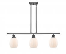  516-3I-BK-G81 - Eaton - 3 Light - 36 inch - Matte Black - Cord hung - Island Light