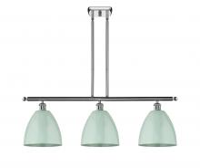  516-3I-PC-MBD-9-SF - Plymouth - 3 Light - 36 inch - Polished Chrome - Cord hung - Island Light