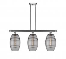  516-3I-SN-G557-8SM - Vaz - 3 Light - 36 inch - Brushed Satin Nickel - Cord hung - Island Light