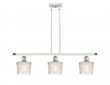  516-3I-WPC-G402 - Niagara - 3 Light - 36 inch - White Polished Chrome - Cord hung - Island Light