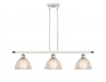  516-3I-WPC-G422 - Arietta - 3 Light - 36 inch - White Polished Chrome - Cord hung - Island Light