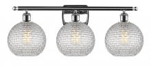  516-3W-PC-G122C-8CL - Athens - 3 Light - 28 inch - Polished Chrome - Bath Vanity Light