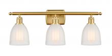  516-3W-SG-G441 - Brookfield - 3 Light - 26 inch - Satin Gold - Bath Vanity Light