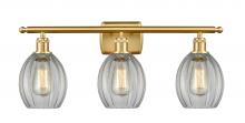  516-3W-SG-G82 - Eaton - 3 Light - 26 inch - Satin Gold - Bath Vanity Light