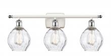  516-3W-WPC-G362 - Waverly - 3 Light - 26 inch - White Polished Chrome - Bath Vanity Light