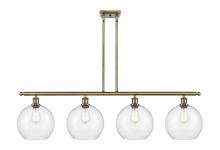 Innovations Lighting 516-4I-AB-G124-10 - Athens - 4 Light - 48 inch - Antique Brass - Stem Hung - Island Light