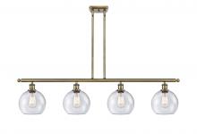  516-4I-AB-G124 - Athens - 4 Light - 48 inch - Antique Brass - Cord hung - Island Light