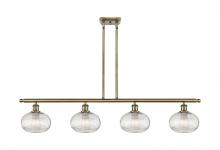  516-4I-AB-G555-8CL - Ithaca - 4 Light - 48 inch - Antique Brass - Cord hung - Island Light