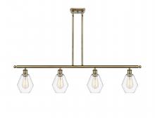  516-4I-AB-G652-6 - Cindyrella - 4 Light - 48 inch - Antique Brass - Cord hung - Island Light