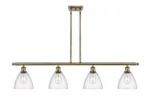  516-4I-AB-GBD-754 - Bristol - 4 Light - 48 inch - Antique Brass - Cord hung - Island Light