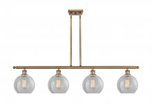  516-4I-BB-G125 - Athens - 4 Light - 48 inch - Brushed Brass - Cord hung - Island Light