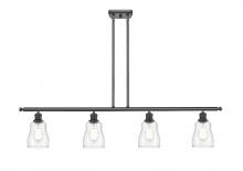  516-4I-BK-G392 - Ellery - 4 Light - 48 inch - Matte Black - Cord hung - Island Light