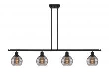  516-4I-BK-G556-6SM - Rochester - 4 Light - 48 inch - Matte Black - Cord hung - Island Light