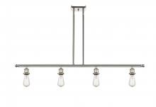  516-4I-PN-LED - Bare Bulb - 4 Light - 48 inch - Polished Nickel - Cord hung - Island Light