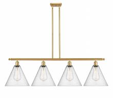  516-4I-SG-GBC-124 - Berkshire - 4 Light - 50 inch - Satin Gold - Cord hung - Island Light