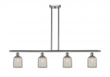  516-4I-SN-G559-5ME - Bridal Veil - 4 Light - 48 inch - Brushed Satin Nickel - Cord hung - Island Light