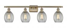  516-4W-AB-G82 - Eaton - 4 Light - 36 inch - Antique Brass - Bath Vanity Light