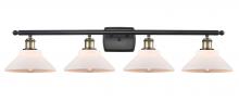  516-4W-BAB-G131 - Orwell - 4 Light - 38 inch - Black Antique Brass - Bath Vanity Light