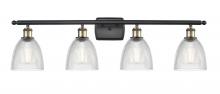  516-4W-BAB-G382 - Castile - 4 Light - 36 inch - Black Antique Brass - Bath Vanity Light