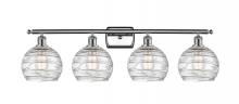  516-4W-PC-G1213-8 - Athens Deco Swirl - 4 Light - 38 inch - Polished Chrome - Bath Vanity Light