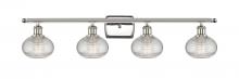  516-4W-PN-G555-6CL - Ithaca - 4 Light - 36 inch - Polished Nickel - Bath Vanity Light