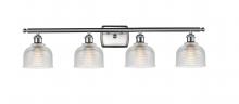  516-4W-SN-G412 - Dayton - 4 Light - 36 inch - Brushed Satin Nickel - Bath Vanity Light