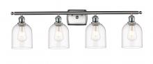  516-4W-SN-G558-6CL - Bella - 4 Light - 36 inch - Brushed Satin Nickel - Bath Vanity Light