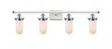  516-4W-WPC-CE231-W - Kingsbury - 4 Light - 34 inch - White Polished Chrome - Bath Vanity Light