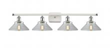  516-4W-WPC-G132 - Orwell - 4 Light - 38 inch - White Polished Chrome - Bath Vanity Light