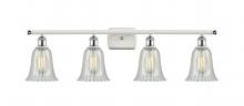  516-4W-WPC-G2811 - Hanover - 4 Light - 36 inch - White Polished Chrome - Bath Vanity Light