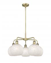 Innovations Lighting 516-5CR-AB-G1216-8WM - White Mouchette - 5 Light - 26 inch - Antique Brass - Chandelier