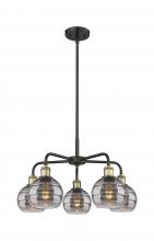 Innovations Lighting 516-5CR-BAB-G556-6SM - Rochester - 5 Light - 24 inch - Black Antique Brass - Chandelier