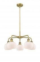  516-5CR-BB-G91 - Fenton - 5 Light - 25 inch - Brushed Brass - Chandelier