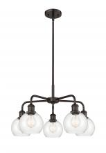  516-5CR-OB-G122-6 - Athens - 5 Light - 24 inch - Oil Rubbed Bronze - Chandelier