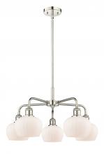  516-5CR-PN-G91 - Fenton - 5 Light - 25 inch - Polished Nickel - Chandelier