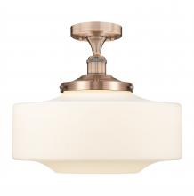  616-1F-AC-G691-16 - Bridgeton - 1 Light - 12 inch - Antique Copper - Semi-Flush Mount