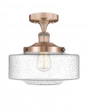 Innovations Lighting 616-1F-AC-G694-12 - Bridgeton - 1 Light - 12 inch - Antique Copper - Semi-Flush Mount