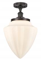  616-1F-OB-G661-12 - Bridgeton - 1 Light - 12 inch - Oil Rubbed Bronze - Semi-Flush Mount