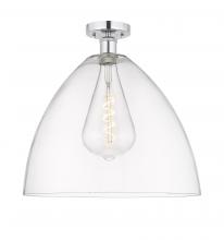  616-1F-PC-GBD-162 - Bristol - 1 Light - 16 inch - Polished Chrome - Semi-Flush Mount