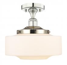  616-1F-PN-G691-12 - Bridgeton - 1 Light - 12 inch - Polished Nickel - Semi-Flush Mount