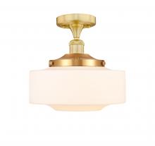  616-1F-SG-G691-12 - Bridgeton - 1 Light - 12 inch - Satin Gold - Semi-Flush Mount