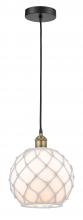  616-1P-BAB-G121-10RW - Edison - 1 Light - 10 inch - Black Antique Brass - Multi Pendant