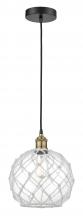  616-1P-BAB-G122-10RW - Edison - 1 Light - 10 inch - Black Antique Brass - Multi Pendant