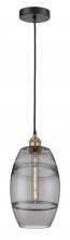  616-1P-BAB-G557-8SM - Vaz - 1 Light - 8 inch - Black Antique Brass - Cord hung - Mini Pendant