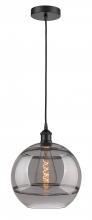  616-1P-BK-G556-12SM - Rochester - 1 Light - 12 inch - Matte Black - Cord hung - Mini Pendant