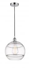 Innovations Lighting 616-1P-PC-G556-12CL - Rochester - 1 Light - 12 inch - Polished Chrome - Cord hung - Mini Pendant