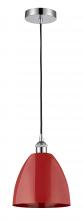 Innovations Lighting 616-1P-PC-MBD-9-RD - Plymouth - 1 Light - 9 inch - Polished Chrome - Cord hung - Mini Pendant