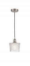  616-1P-SN-G402 - Niagara - 1 Light - 7 inch - Brushed Satin Nickel - Cord hung - Mini Pendant